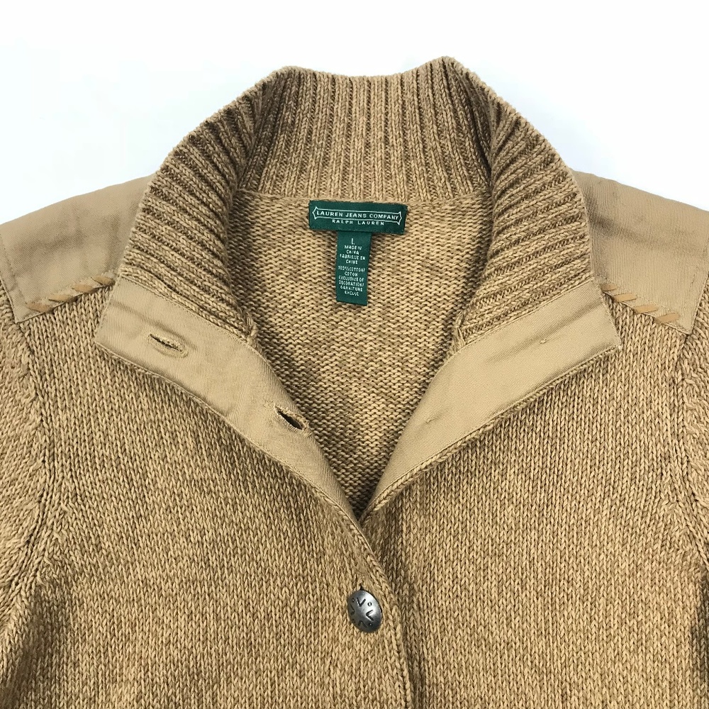 Lauren Ralph Lauren Button Front Knit Cardigan - Picture 3 of 7